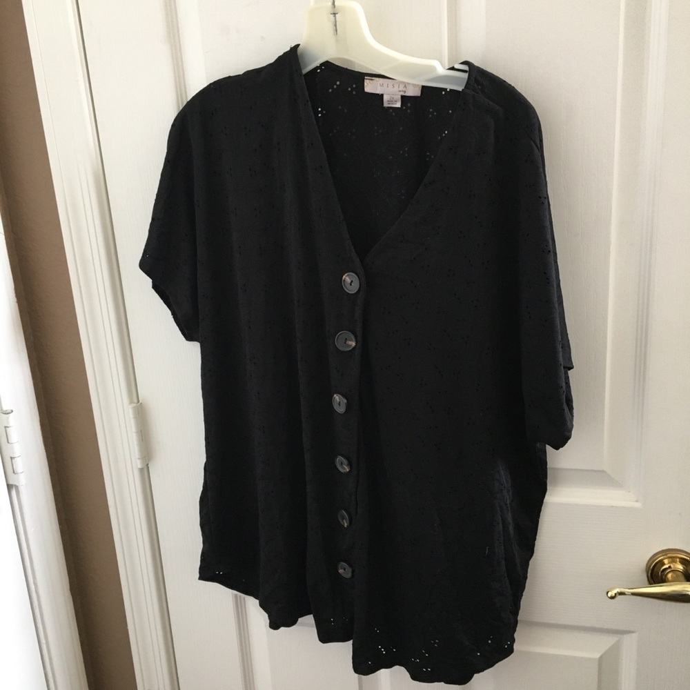 Ladies misia eyelet top 2x